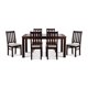 thumbnail image 4 of Comedor Ñuble Vidrio Con 6 Sillas Chocolate - Beige, 4 of 14