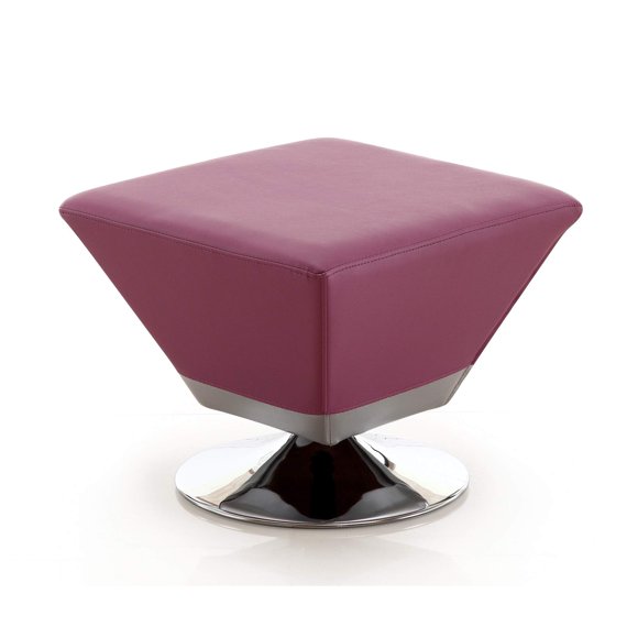 Ottoman Manhattan Comfort Diamond giratorio 360° color morado
