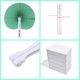 thumbnail image 2 of Bestage 20 abanicos plegables de papel verde con mango de plástico, 2 of 6