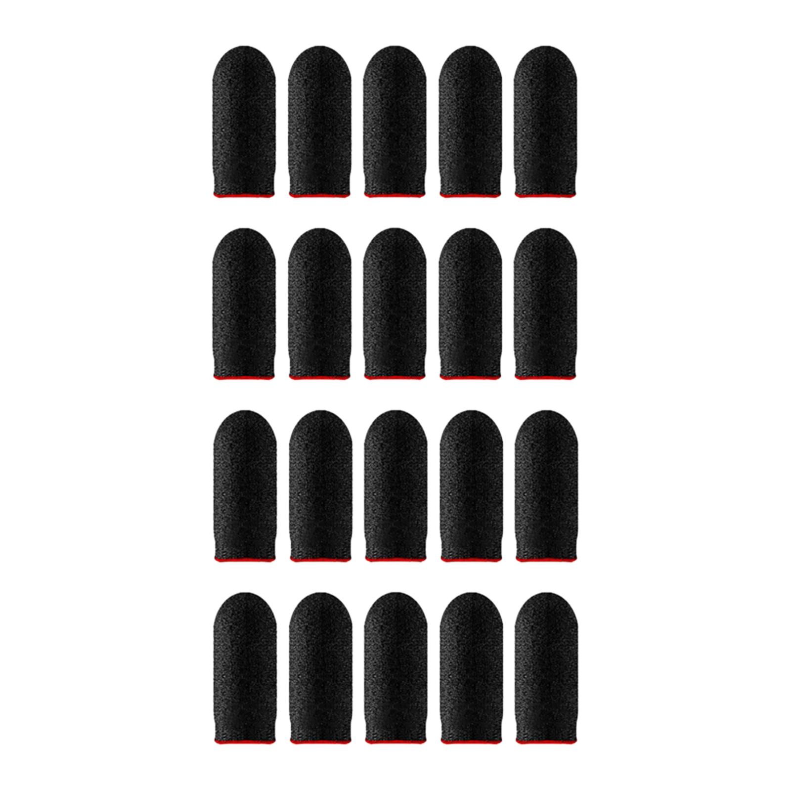 Bothyi - 20 Piezas De Fundas Para Dedos Para Juegos, Funda Transpirable Antisudor Para Juegos Móviles, Color Rojo
