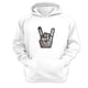 thumbnail image 1 of Polerón Canguro Rock Blanco Talla Xl Unisex, 1 of 1