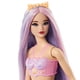 thumbnail image 2 of Muñeca Barbie Sirena con pelo y diadema de fantasía rosa y lila, 2 of 6