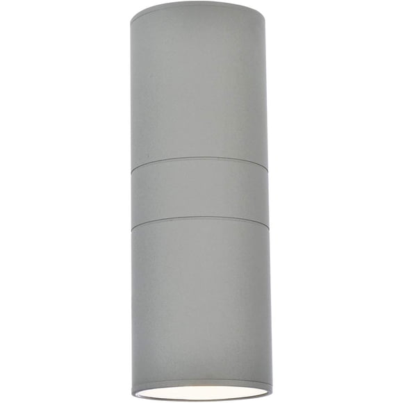 Lámpara de Pared Exterior Living District Raine Plata de Aluminio 1.1 kg