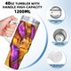 thumbnail image 5 of El Aprendiz del Tigre Vaso aislado de acero inoxidable con asa, diseño temático, regalo para familia, amigos y fans; incluye pajita y encaja en el portavasos estándar, 40 oz, 5 of 6