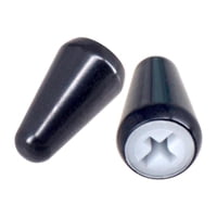 Bothyi - 2 Piezas De Tapas De Punta De Perilla De Interruptor De Palanca Punta De Interruptor De Guitarra Para Accesorios De Piezas Negro