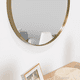 thumbnail image 4 of Espejo D58 Circular 58x58x3,5 Cm Dorado Con Marco Metalico, 4 of 7