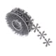 thumbnail image 2 of Ajuste De Cinta De Copo De Nieve De Poliéster De 10 Metros Para Envoltura De Regalos Gris, 2 of 5
