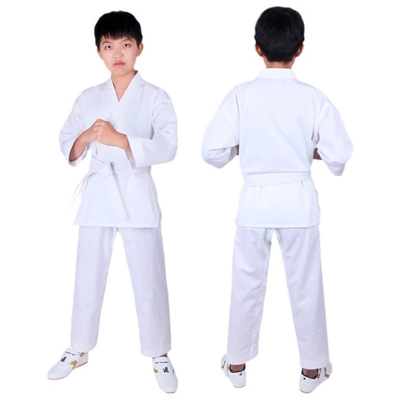 Traje Karate Kimono Blanco Con Cinturón Para Ñiño Talla S