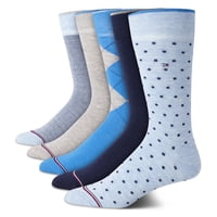 Calcetines De Vestir Tommy Hilfiger, 5 Unidades, Ligeros Para Hombre, Color Azul