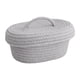 thumbnail image 4 of Cesta De Almacenamiento De Cuerda De Algodón Multiusos Cesta De Estante Para Artículos Diversos Aperitivos Gris, 4 of 6