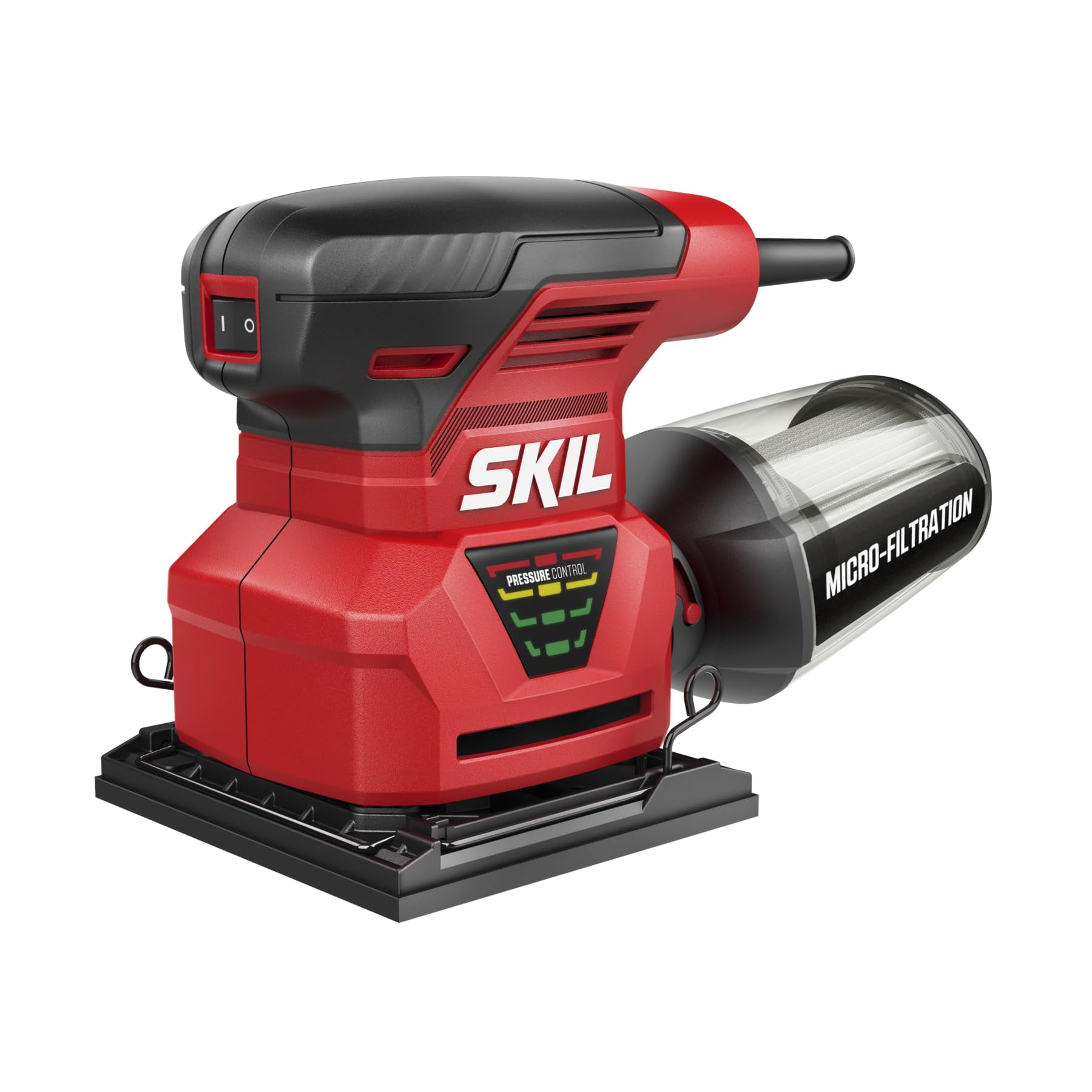 Palm Sander Skil 7292-02 2.0a Con Control De Presión, Color Rojo