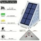 thumbnail image 3 of 2/6pcs Solar Step Lights, Warm White Triangle Solar Deck Lights, IP67 Waterproof Auto On Off Decoration Lights, For Stair Patio Yard, Driveway, Porch, Front Door, Sidewalk, 3 of 4
