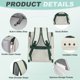 thumbnail image 3 of Mochila Transportadora para Gatos Uxcell, Portátil y Ventilada, Tela Oxford para Gatos o Perros Pequeños (Beige/Verde, 12.6"x11"x15"), 3 of 7
