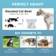 thumbnail image 5 of Cuenco elevado para gato Necoichi de porcelana, amigable con los bigotes, 300 ml, 5 of 9