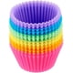 thumbnail image 1 of Paquete de 12 moldes reutilizables para muffins de silicona antiadherente de grado alimenticio, 1 of 7