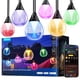 thumbnail image 1 of Guirnalda de luces Govee para exteriores, bombilla transparente, 144 pies, RGBWIC Smart, 1 of 9