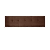 Latamhome - Respaldo Best Tela Velvet Chocolate 2 Plazas