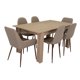 thumbnail image 2 of Juego De Comedor 4 Sillas Rovere - Café Claro, 2 of 8
