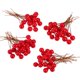 thumbnail image 1 of Bayas de acebo artificiales BBTO Mini, 10 mm, 100 unidades (rojas), 1 of 6