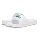 thumbnail image 3 of Slide Lacoste Serve para mujer, cocodrilo blanco y verde, talla 7, 3 of 4