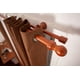 thumbnail image 3 of Set Doble De Barras Para Cortina 1,50 Mt Fijo De Madera Diámetro 19/28 Mm Terminal Bola Color Chocolate, 3 of 4