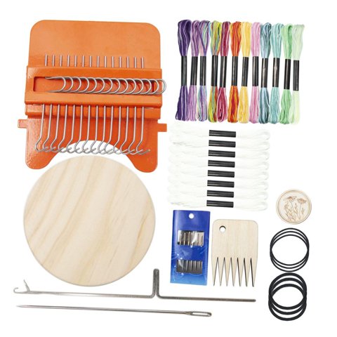 Magideal - Herramienta De Tejido De Telar Para Zurcir, Conjunto De Herramientas De Reparación De Agujeros Duraderos, Reparación Con Disco, Tejido De Zurcido Para
