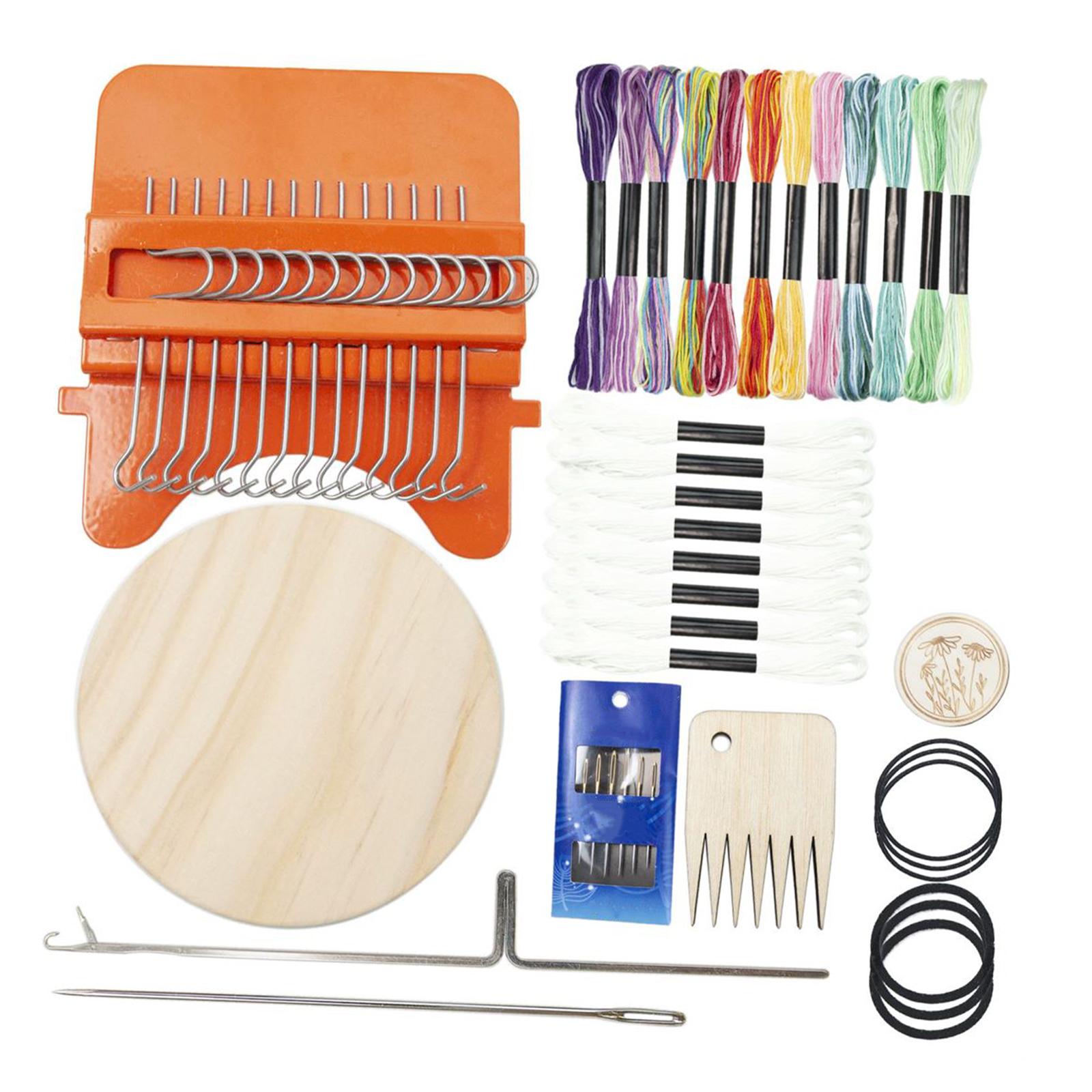 Magideal - Herramienta De Tejido De Telar Para Zurcir, Conjunto De Herramientas De Reparación De Agujeros Duraderos, Reparación Con Disco, Tejido De Zurcido Para