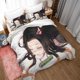 thumbnail image 2 of Dem-on- Kill-er Ne-Zuko An-ime Girl Duvet Cover- Set 100% -Microf-iber Bedding- Sets 3 Pieces- Ultra S-oft Skin-Friendly -Comforter -Cover Se-t, 2 of 5
