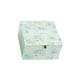 thumbnail image 1 of Caja Organizadora Flores Verdes Vidrio Joyero Deco 10x9x5cm, 1 of 2