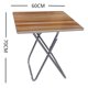 thumbnail image 4 of Mesa Plegable Portatil Multifuncional Mesa Auxiliar 60x60cm Madera, 4 of 7