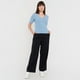 thumbnail image 4 of Polera Mujer Rib Botones Celeste Corona, 4 of 5