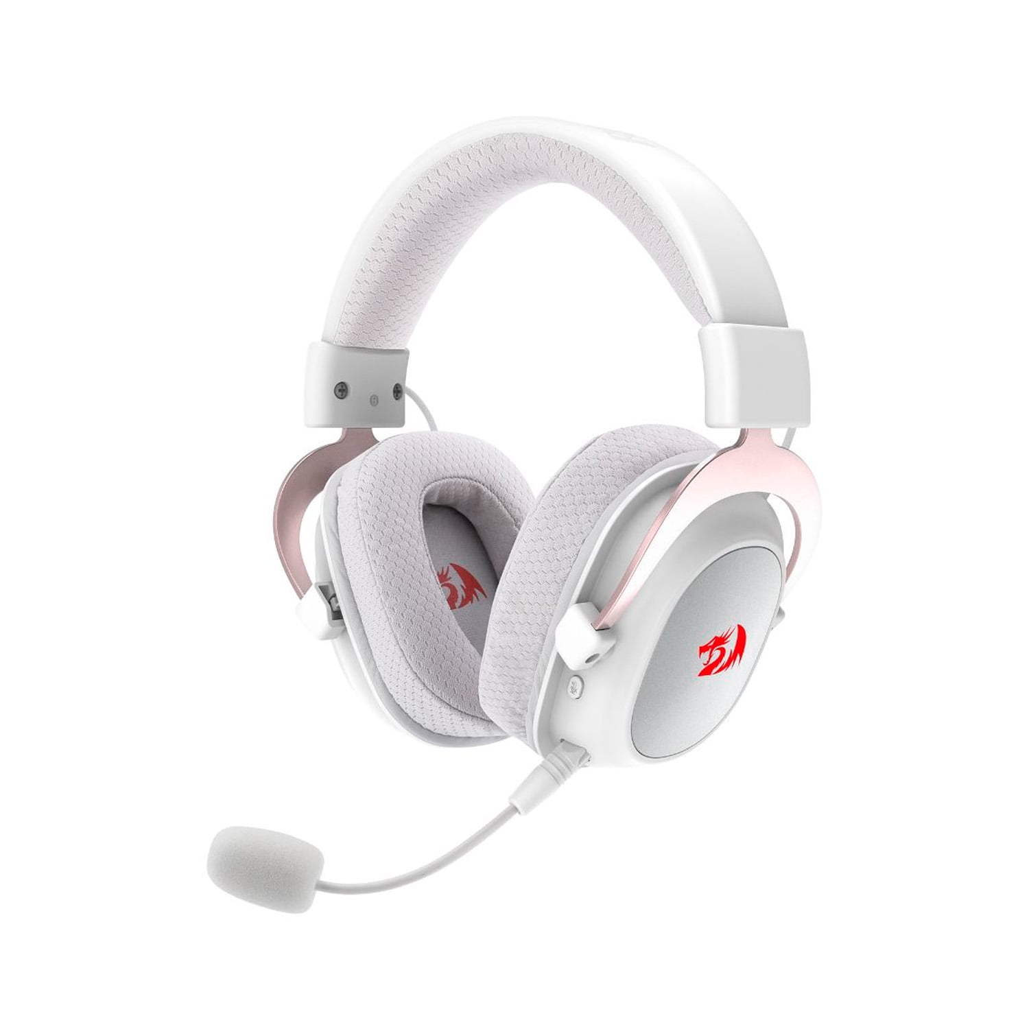 Audífonos Gamer Inalámbricos Redragon Zeus Pro Wireless H510 Blanco Rgb
