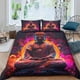 thumbnail image 1 of Funda Nórdica Con Estampado 3d De Estatua De Buda Y Fundas De Almohada Juego De Ropa De Cama Con Cierre De Cremallera Microfibra Suave Hipoalergénica Con Diseño Budista, 1 of 3