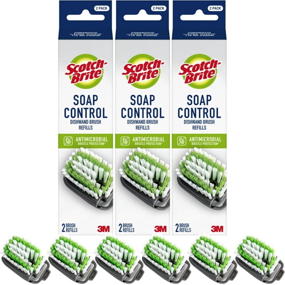 Recambios para Cepillo Escobilla Scotch-Brite con Control de Jabón, No Rayan
