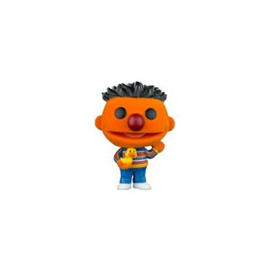 Figura Funko Pop Plaza Sésamo Ernie Flocked Exclusiva Vinilo