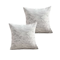 Genérico - Pack De 2 Fundas De Cojines Diseño Hoja 45Cm X 45 Cm C1