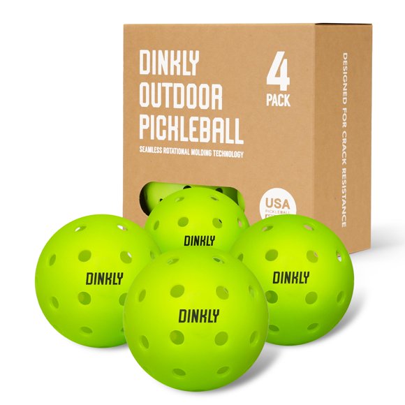 Pelotas de Pickleball Dinkly - Pack de 4, Aprobadas por USAPA
