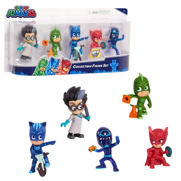 Set de figuras Just Play PJ Masks coleccionables de 5 piezas para niños a partir de 3 años