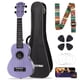 thumbnail image 1 of Ukelele AODSK Soprano Violet de 21 pulgadas para principiantes con accesorios, 1 of 9