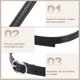 thumbnail image 3 of Uxcell 2 Pares de Correas de Reemplazo para Tobillo para Tacones Banda de Cuero, Negro Piano, 3 of 7