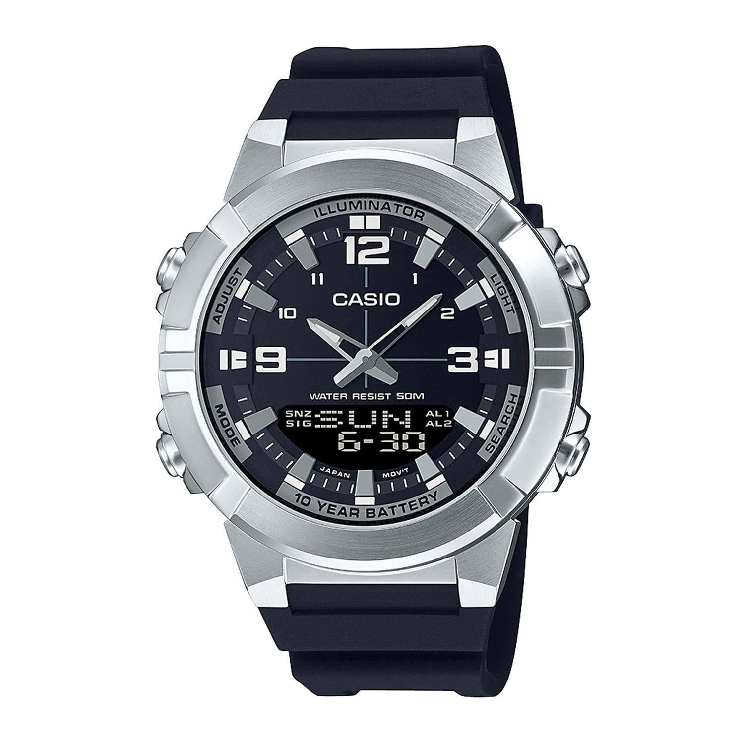 Reloj Casio Amw-870-1avdf Acero Hombre Plateado Plateado