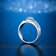 thumbnail image 3 of 1-2Uds Moissanite Alianzas de Boda para Hombre Corte Redondo Color D VVS1 Plata de Ley Anillos de Compromiso Diamond Rings Moissanite con Certificado, 3 of 8