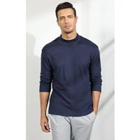 Likeshop - Camiseta Hombre Manga Larga Cuello Beatle Fibra Bambu 3610