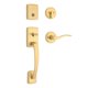 thumbnail image 1 of Cerradura de Puerta Kwikset Brentford con Acabado de Latón Satinado y SmartKey, 1 of 9