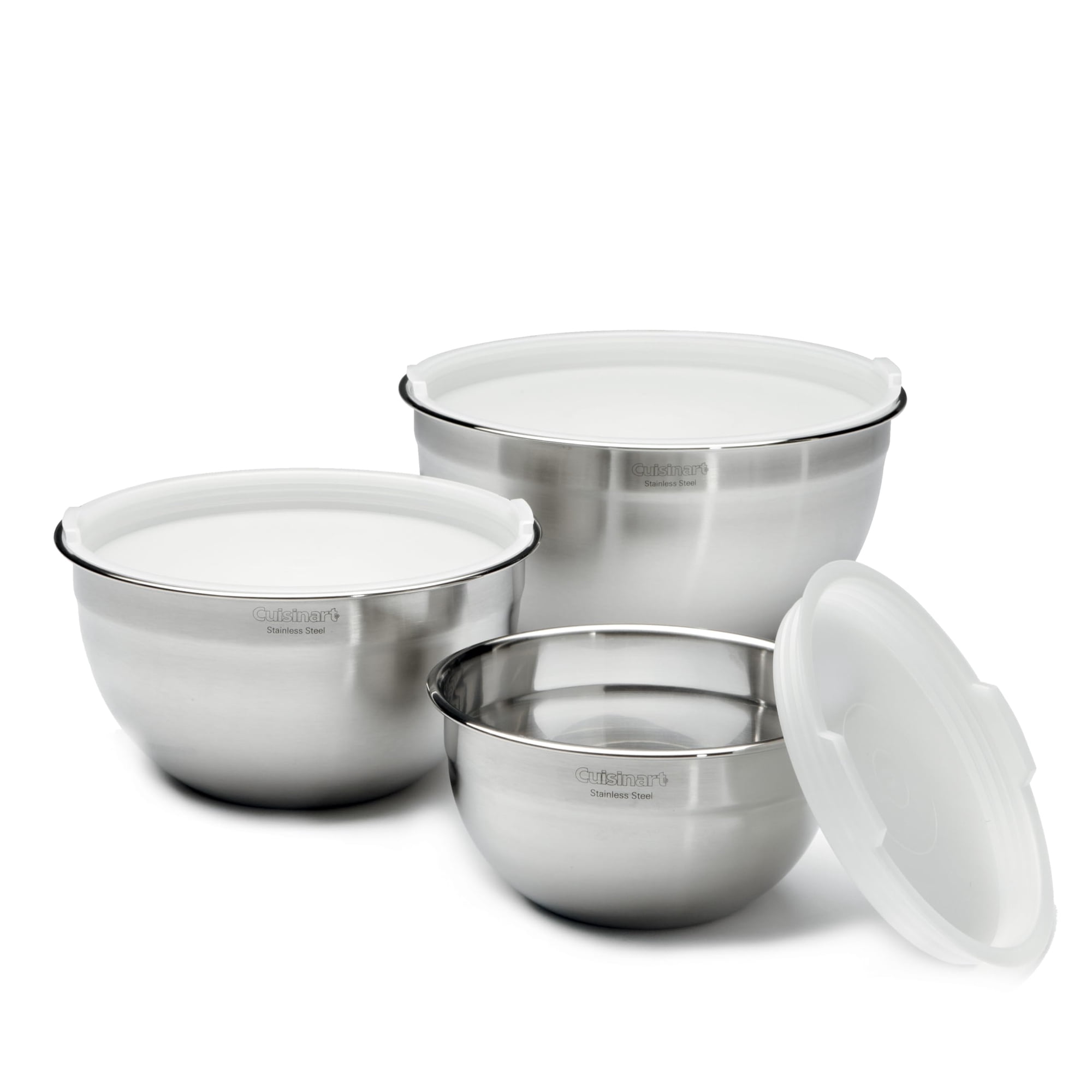 Juego De Cuencos Para Mezclar Cuisinart De Acero Inoxidable, 3 Piezas, Ctg-00-smb
