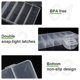 thumbnail image 5 of Caja de almacenamiento BagTeck de plástico transparente visible, paquete de 2 (20,9 x 10,9 x 3 cm), 5 of 7