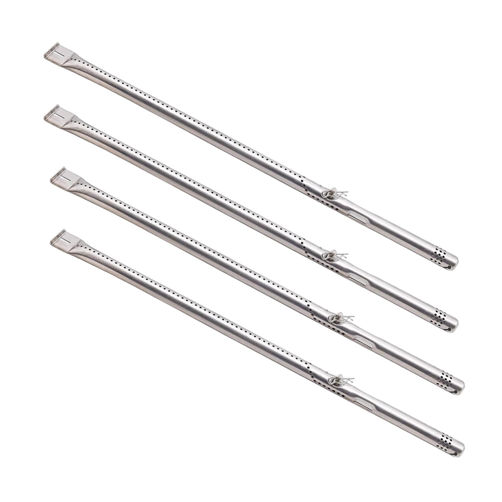 Magideal - Tubos De Quemador De Parrilla De 4 Piezas, Componentes De Quemador De Sellado, Portátiles, Para Parrillas De Gas, Piezas De Repuesto Para Barbacoa Par