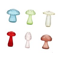 Bothyi - Jarrones De Cristal Con Forma De Hongo Para Plantas De Interior, Sala De Estar, Oficina, 6 Unidades