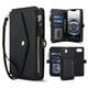 thumbnail image 1 of For iPhone 17e [Bloqueo RFID] Funda Billetera Multifuncional 2 en 1 de Cuero PU Suave con Tapa Magnética, Múltiples Ranuras para Tarjetas, Bolsillo con Cierre y Correa de Hombro y Correa de Muñeca, 1 of 8