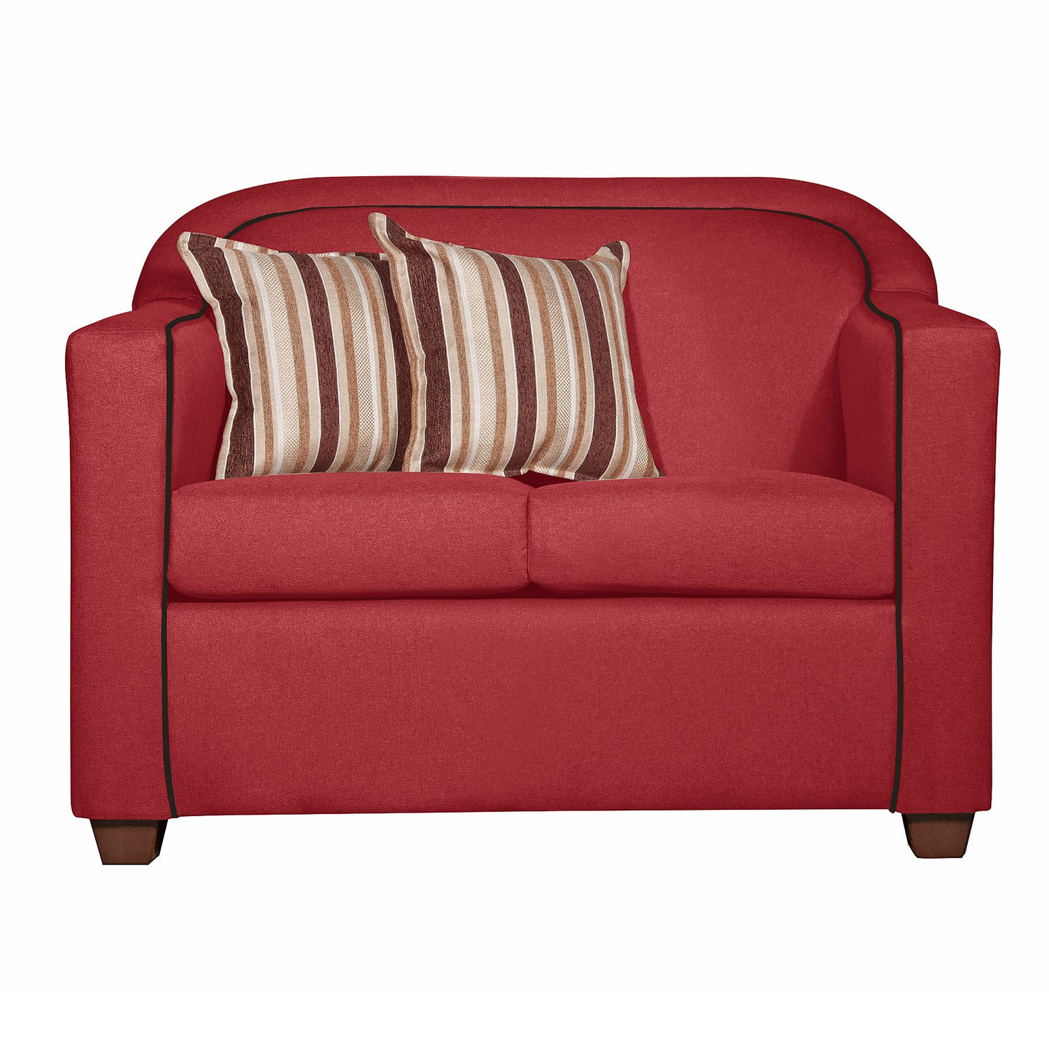 Ruzam Mobel - Sofá 2 Cuerpos Zafiro Rojo